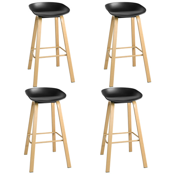 Industrial Bar Chair, Modern Dining Chairs, Minimalist Style Bar Chairs Set of 4 Suitable for Kitchen,Living Room and Coffee Shop