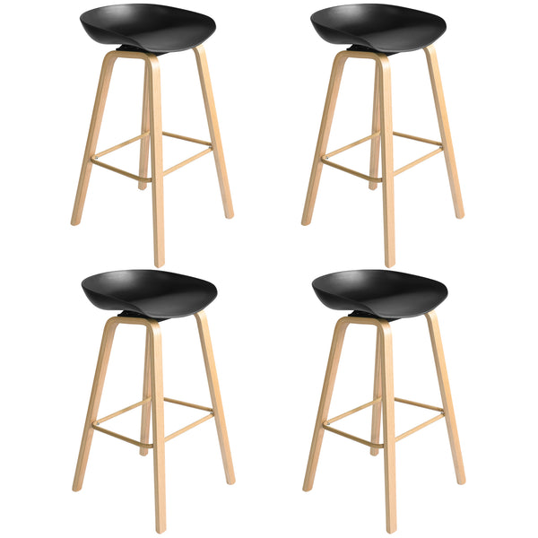 Industrial Bar Chair, Modern Dining Chairs, Minimalist Style Bar Chairs Set of 4 Suitable for Kitchen,Living Room and Coffee Shop