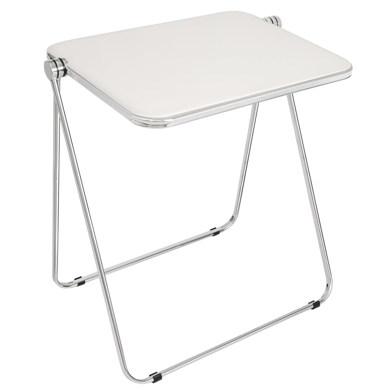 Luxury Modern Folding table, Indoor Clear Folding Table, lightweight folding table with Metal Frame.