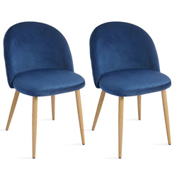 Modern Dining Chair Velvet Chairs Set of 2, Dining Chairs, dining table chairs Upholstered Chairs with Backrest Wooden Style Metal Legs for Dining Room , Living Room, Restaurant Cafe.