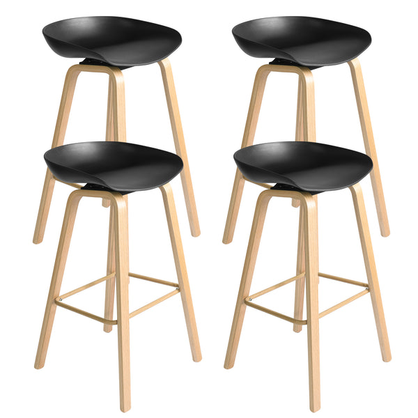 Industrial Bar Chair, Modern Dining Chairs, Minimalist Style Bar Chairs Set of 4 Suitable for Kitchen,Living Room and Coffee Shop