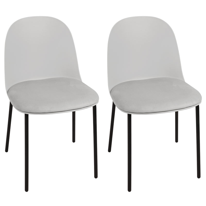 Modern Dining Chair with cushion,powder painting legs, Mid Century Kitchen Chairs For Kitchen Dining Room & Living Room