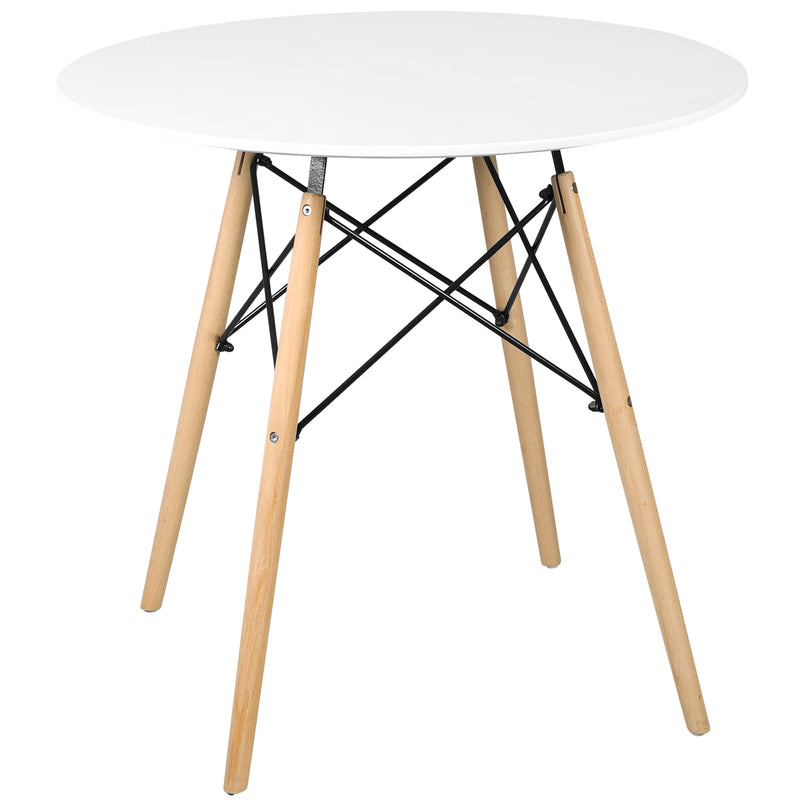 Modern Round Dining Table, Thickness MDF Top Dining Table, Small Dining Table for Kitchen Living Room