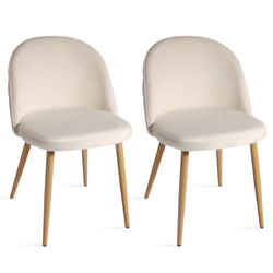 Modern Dining Chair Velvet Chairs Set of 2, Dining Chairs, dining table chairs Upholstered Chairs with Backrest Wooden Style Metal Legs for Dining Room , Living Room, Restaurant Cafe