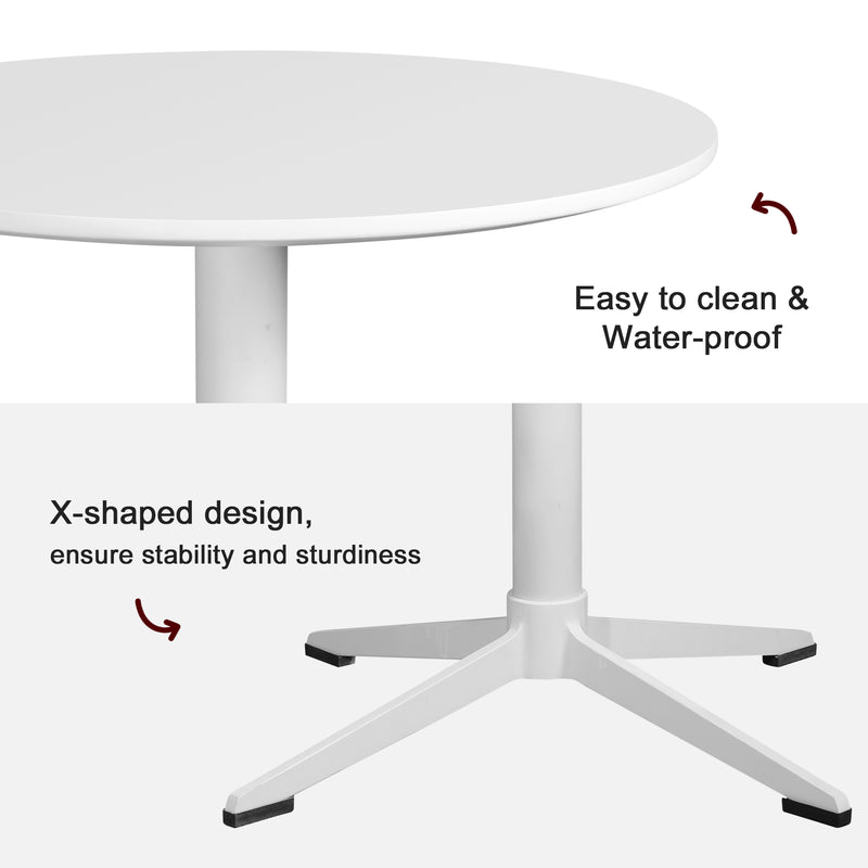 Modern Dining Table, Thickness MDF top kitchen bar Table，Mid-Century modern dinning Table for Kitchen Dining Room & Living Room.