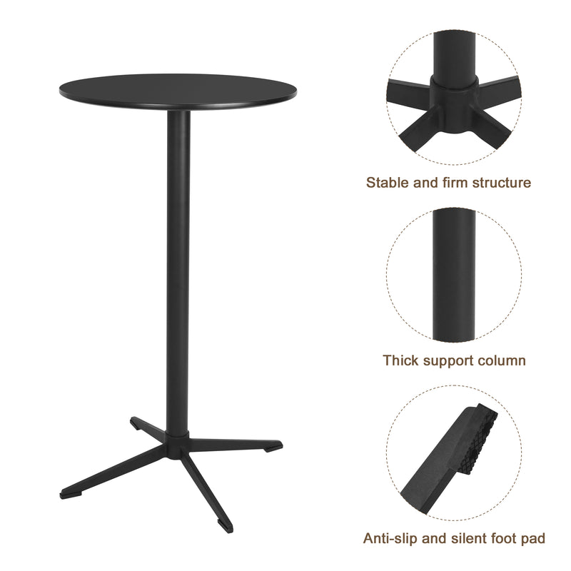 Modern Dining Table, Thickness MDF top kitchen bar Table，Mid-Century modern dinning Table for Kitchen Dining Room & Living Room.