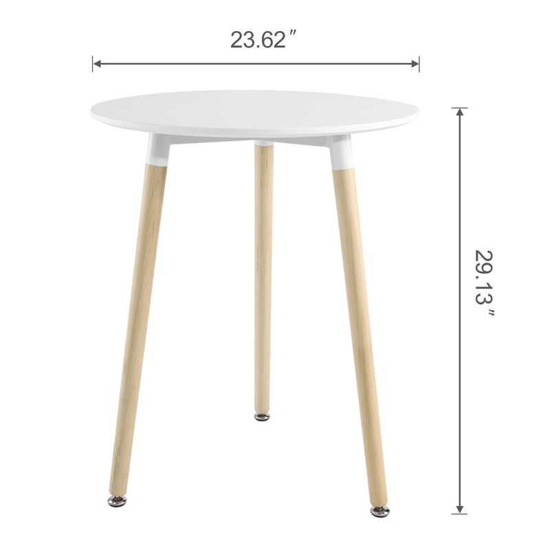 Modern Round Dining Table, Thickness MDF top Dining Table，Mid-Century modern Table for Kitchen Dining Room Living Room.