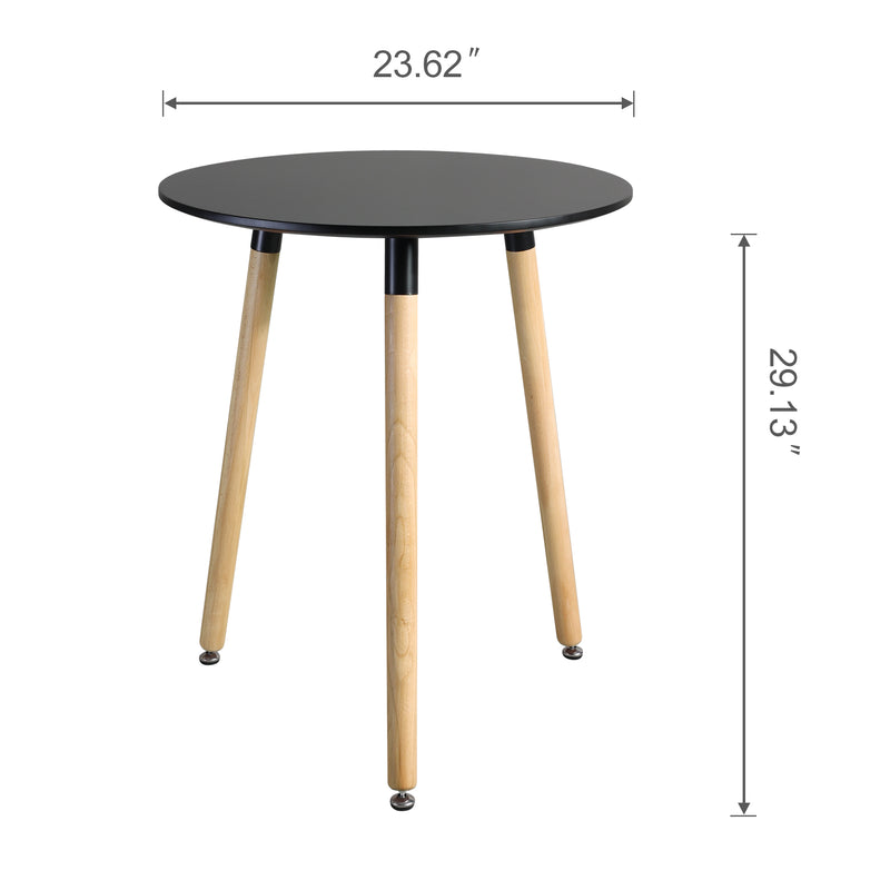 Modern Round Dining Table, Thickness MDF top Dining Table，Mid-Century modern Table for Kitchen Dining Room Living Room.