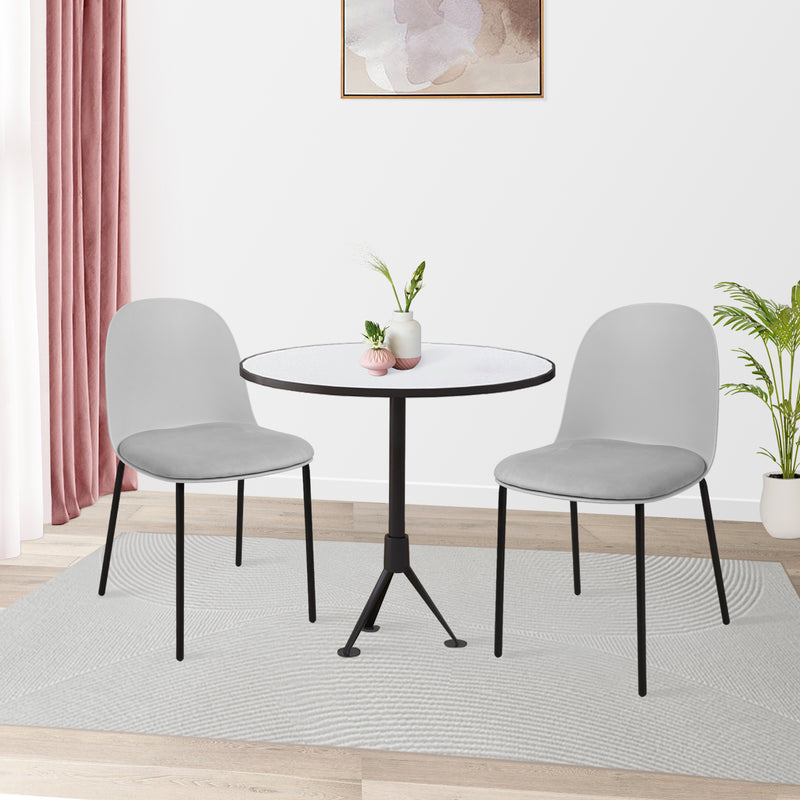 Modern Dining Chair with cushion,powder painting legs, Mid Century Kitchen Chairs For Kitchen Dining Room & Living Room