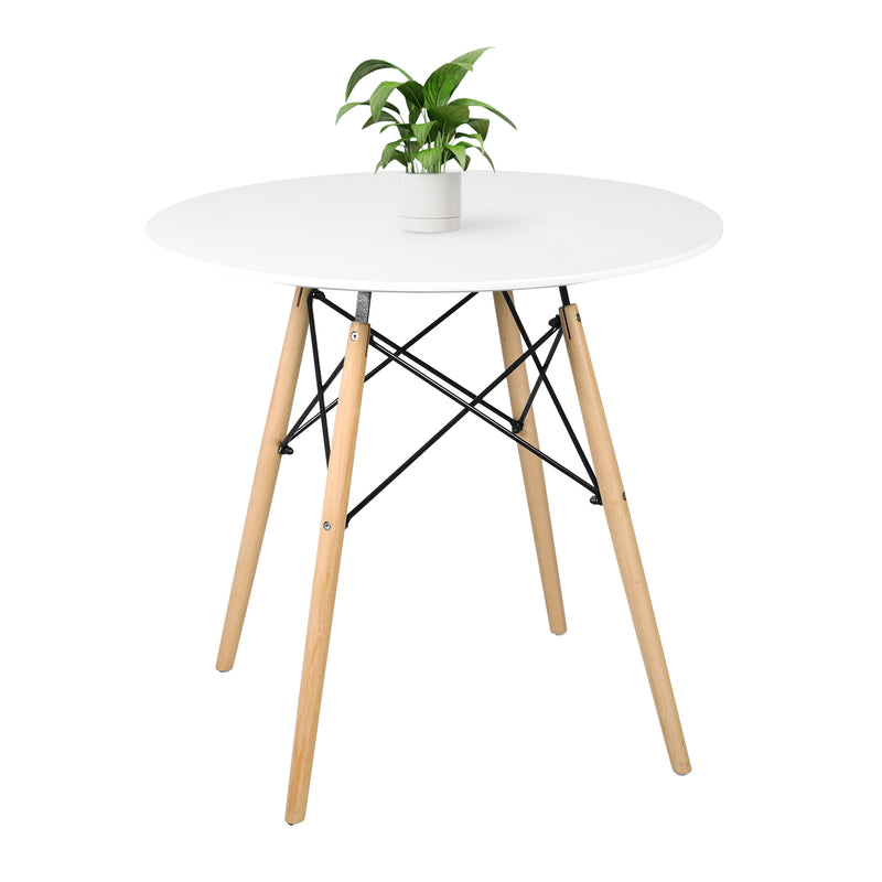 Modern Round Dining Table, Thickness MDF Top Dining Table, Small Dining Table for Kitchen Living Room