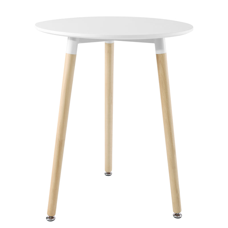 Modern Round Dining Table, Thickness MDF top Dining Table，Mid-Century modern Table for Kitchen Dining Room Living Room.