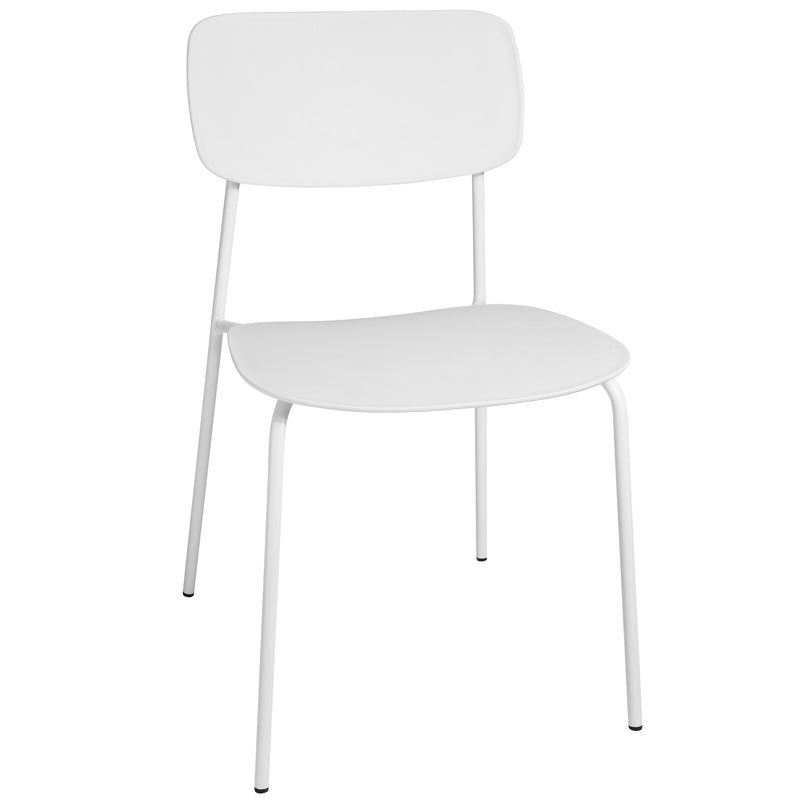 Modern Indoor/Outdoor Patio Dining Chair - Durable Polypropylene, Weather-Resistant Design