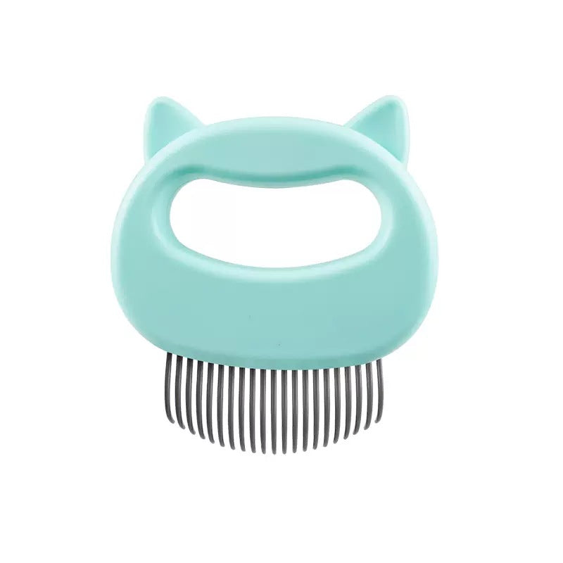 Cat Comb, Pet Hair Removal Tool for Short Hair and Long Hair, Cat Brush Dog Brush Removing Shedding Hair, Cat Face Shape