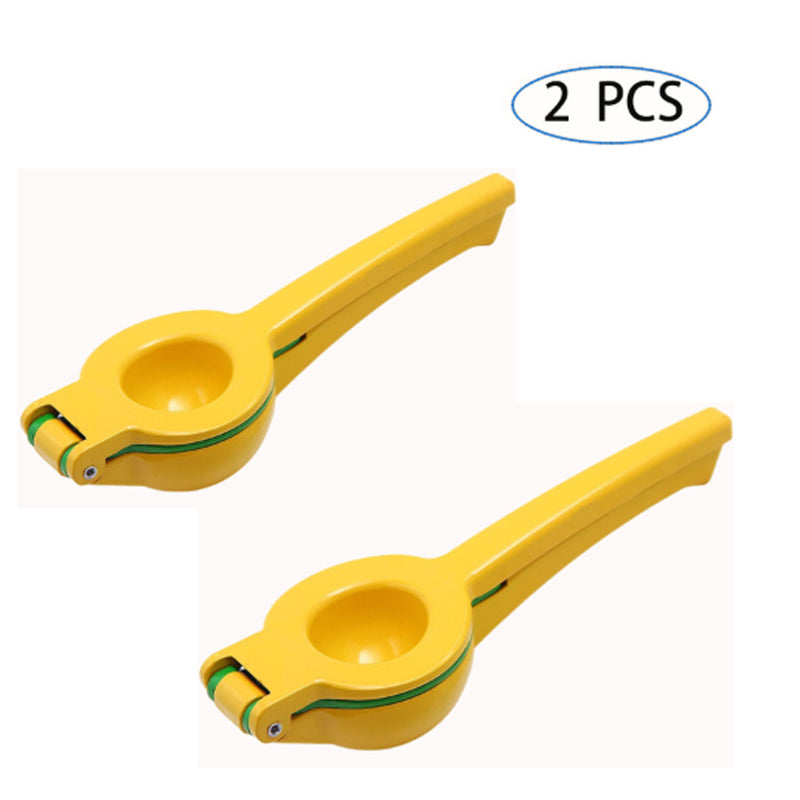 2 in 1 Double Layers Lemon Squeezer, Orange Juicer Squeezer, Easy to Operate Manual Juicer, Yellow