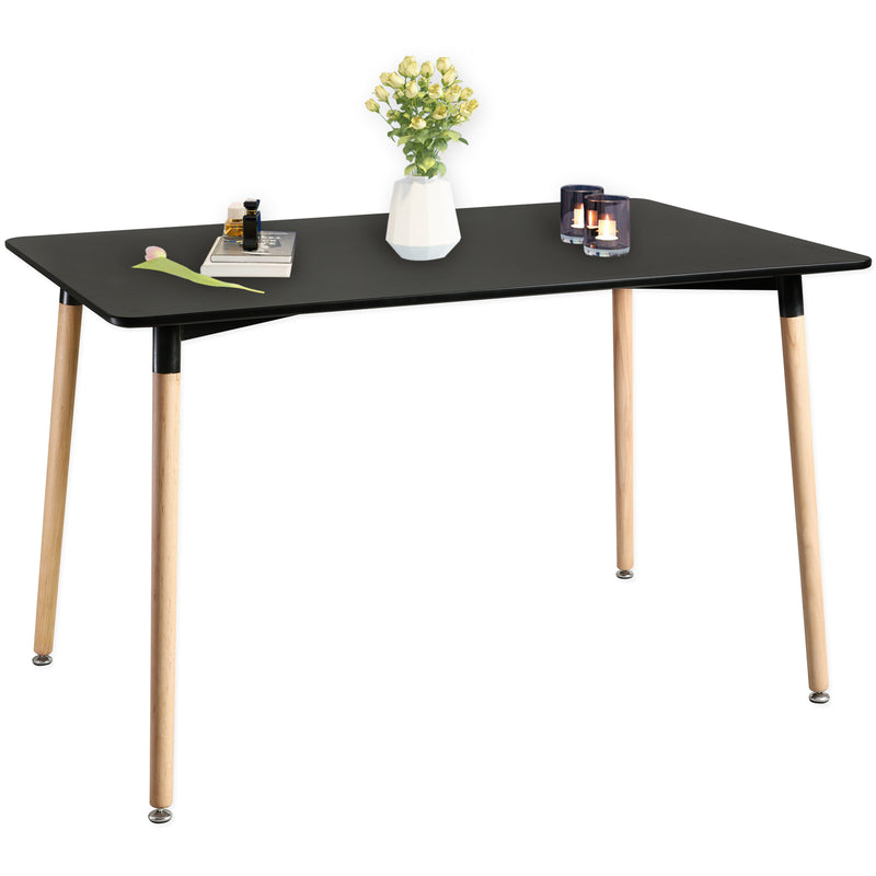 Modern Square Dining Table, Thickness MDF Top Dining Table, Small Dining Table for Kitchen Living Room