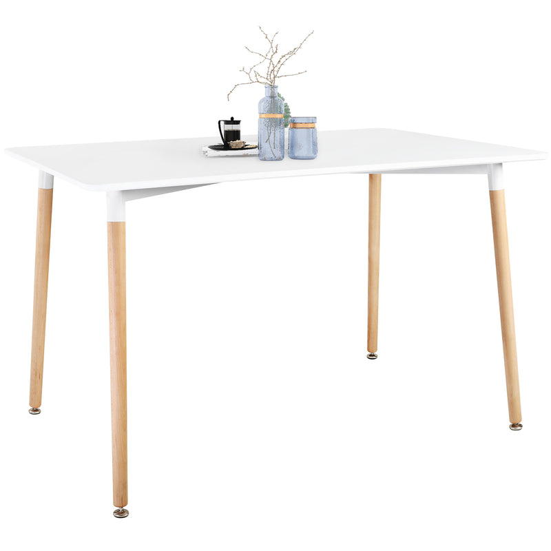 Modern Square Dining Table, Thickness MDF Top Dining Table, Small Dining Table for Kitchen Living Room