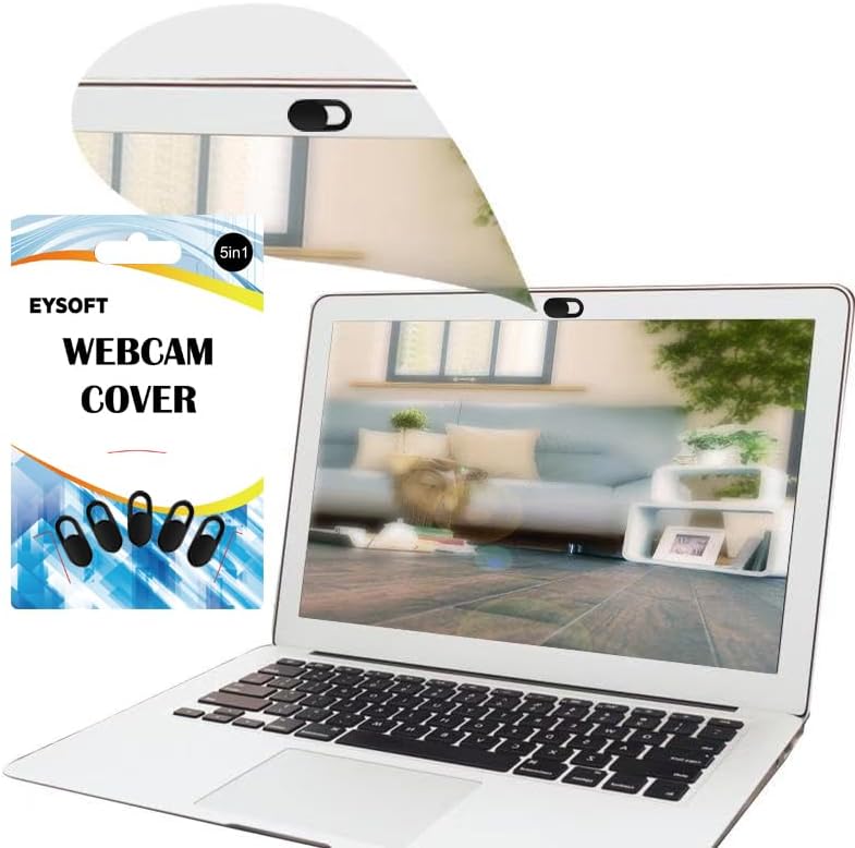 3/6 PCS, Webcam Cover，Laptop Camera Cover Slide,0.55" x 0.35" x 0.03"Inch,Compatible for Laptop，MacBook, PC, iPad，Mobile Phone and More Accessories, Protect Your Privacy and Security