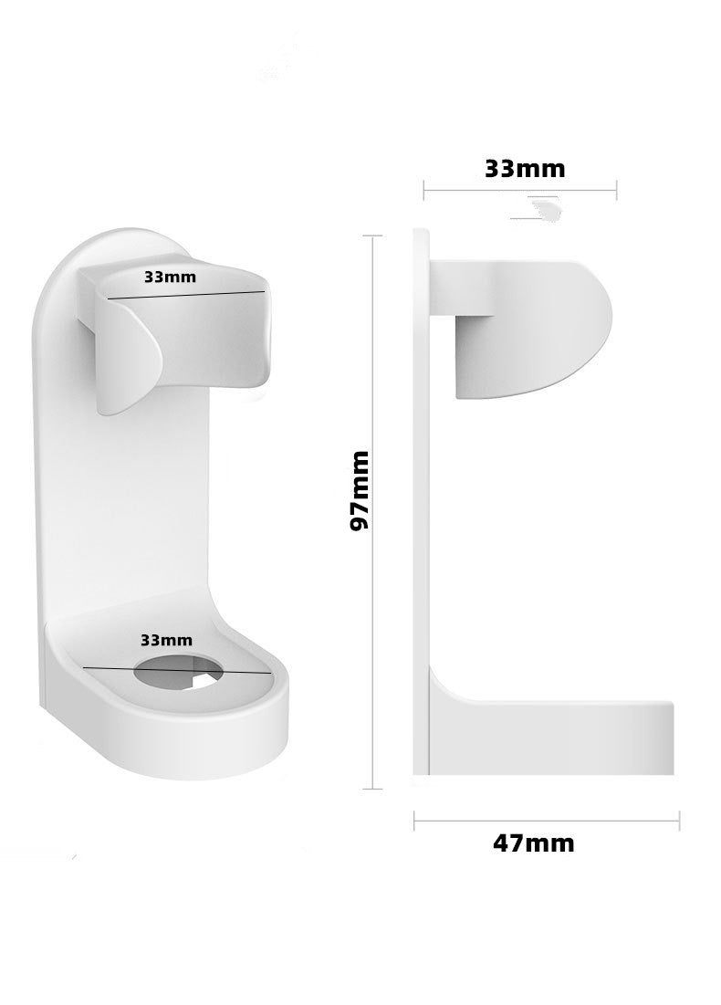 Adhesive Electric Toothbrush Holder Wall Mounted Tooth Brush Organizer 2/4 Pack (ABS Plastic)