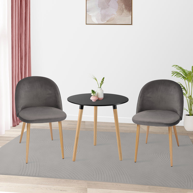 Modern Dining Chair Velvet Chairs Set of 2, Dining Chairs, dining table chairs Upholstered Chairs with Backrest Wooden Style Metal Legs for Dining Room , Living Room, Restaurant Cafe