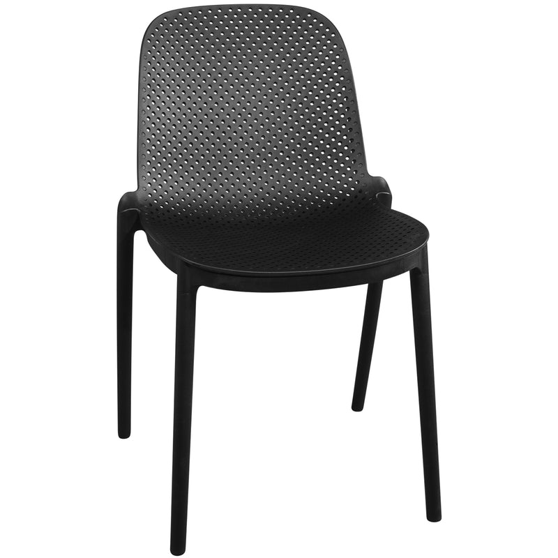 Modern Indoor/Outdoor Patio Dining Chair - Durable Polypropylene, Weather-Resistant Design