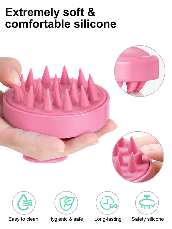 Gifts for Mom Hair Shampoo Brush, Scalp Care Hair Brush with Soft Silicone Scalp Massager Mothers Day Gifts from Daughter, Mom Gifts(Pink)