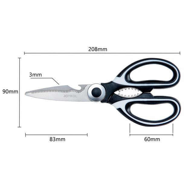 Kitchen Scissors, Ultra-Sharp Premium Stainless Steel Heavy Duty Kitch – US  Home Goods