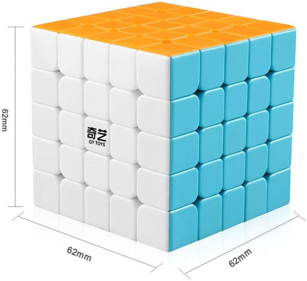 Qiyi 5x5 Speed Cube 5x5x5 Magic Cube Puzzle Toys Gifts for Kids Adults Challenge