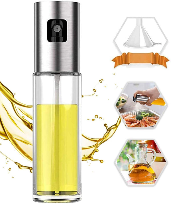 Oil Sprayer for Cooking, Olive Oil Sprayer Mister, 100ml Olive Oil Spray Bottle, Olive Oil Spray for Salad, BBQ, Kitchen Baking, Roasting