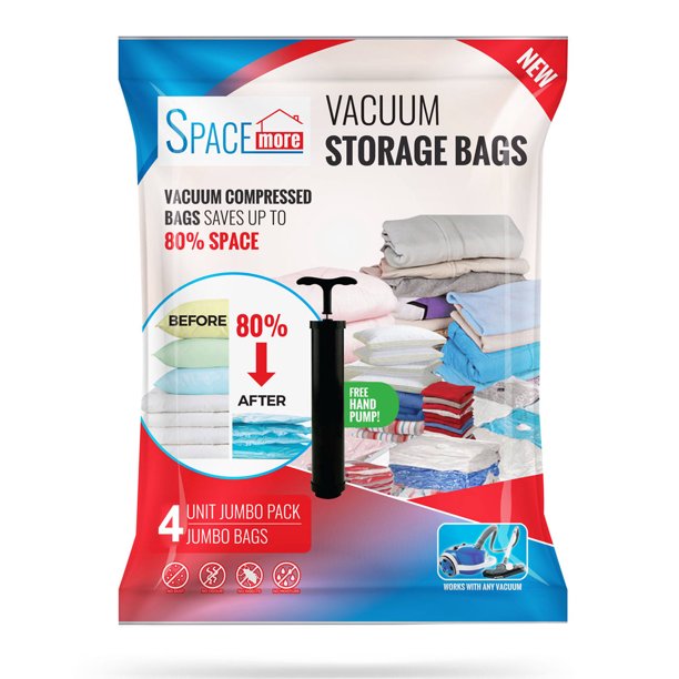 Spacesaver Vacuum Storage Bags Save 80% On Clothes Storage Space