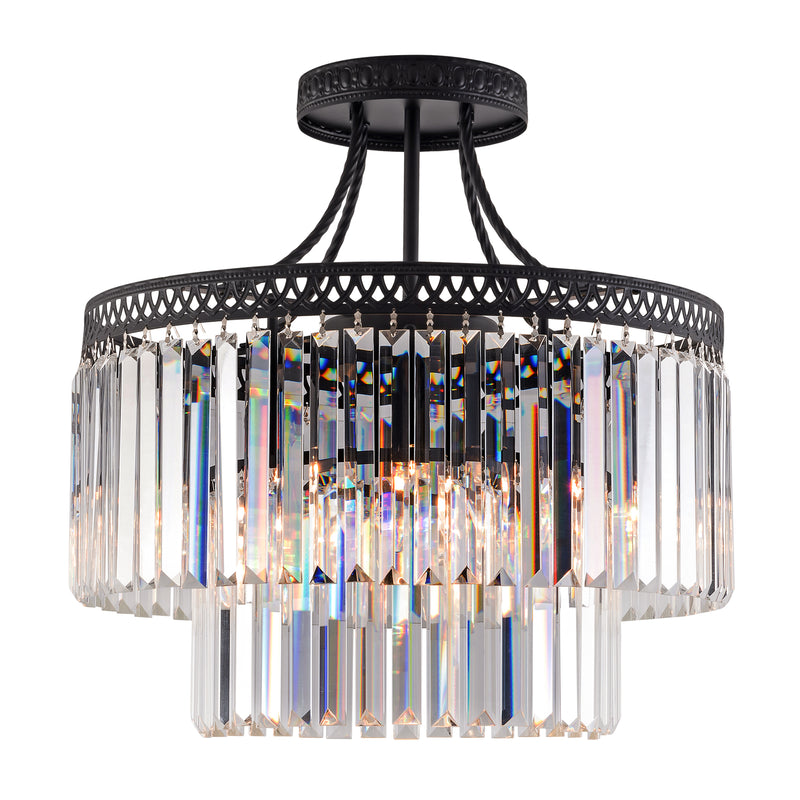 Modern Crystal Chandeliers, 20.5" Round Crystals Chandelier, Luxury Ceiling Light Fixture, Crystal Pendant Lamp,Contemporary 6-Light Pendant Lights for Dinning Room Living Room Kitchen Hotel Foyer