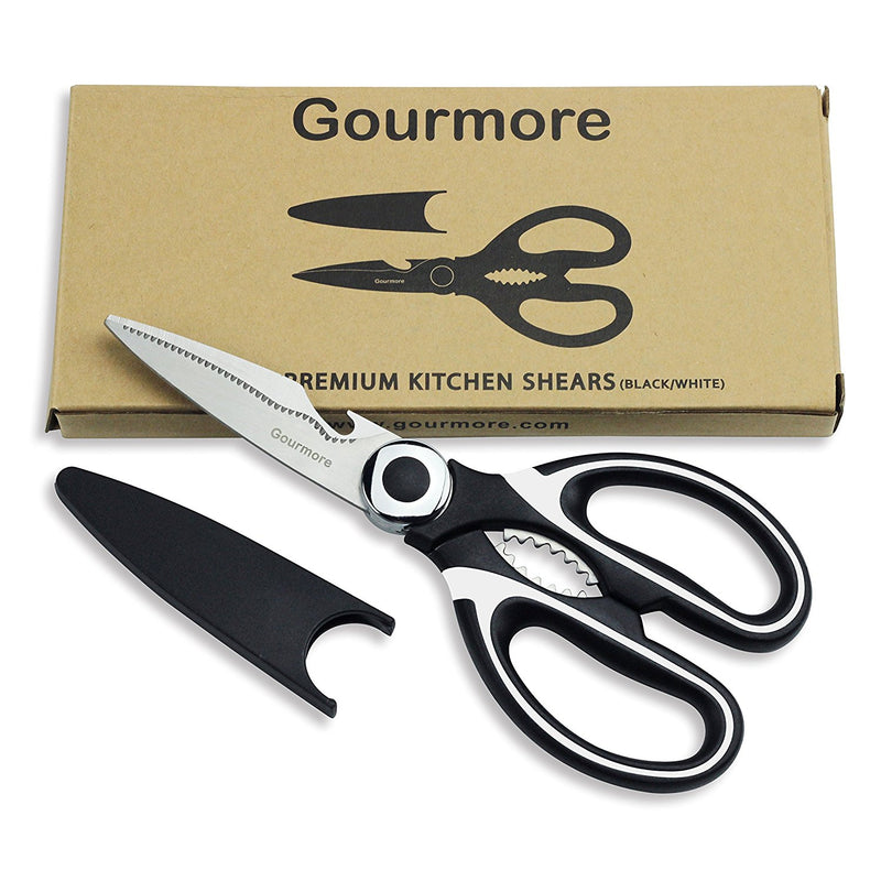 Kitchen Shears, Multi Purpose Kitchen Scissors, Stainless Steel Heavy Duty Poultry Shears for Chicken, Poultry, Fish, Meat, Vegetables, Herbs, Bottle