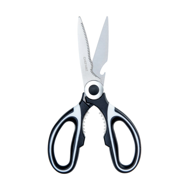 2 Pack Kitchen Scissors,Stainless Steel Heavy Duty Kitchen Shears and Multifunctional Ultra-Sharp Shears for Chicken, Poultry, Fish, Meat, Vegetables, Herbs,Nuts Cracker,and BBQ