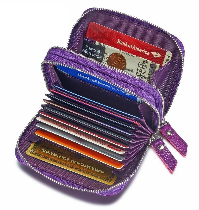 Wallets for women, rfid blocking women's wallet,credit card holder, genuine leather purse,card wallet