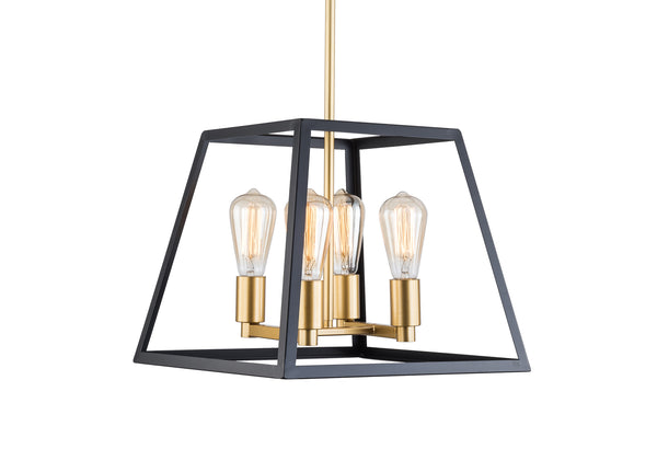 Gladdings 4 - Light Lantern Geometric Chandelier