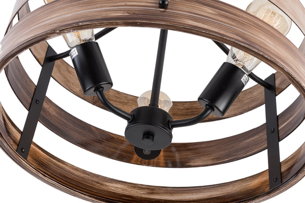 Havilyn 3 - Light Lantern Drum Chandelier