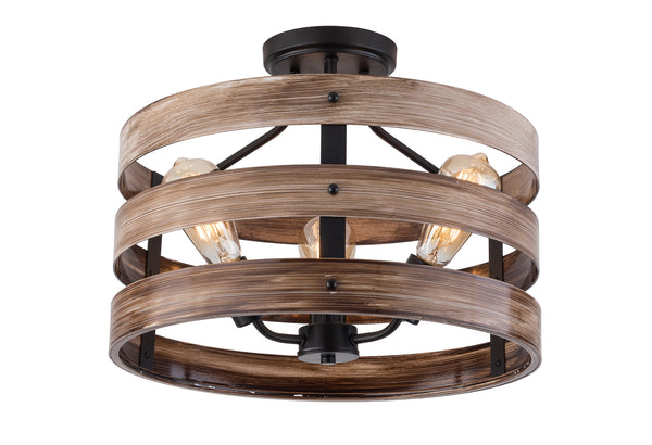 Havilyn 3 - Light Lantern Drum Chandelier