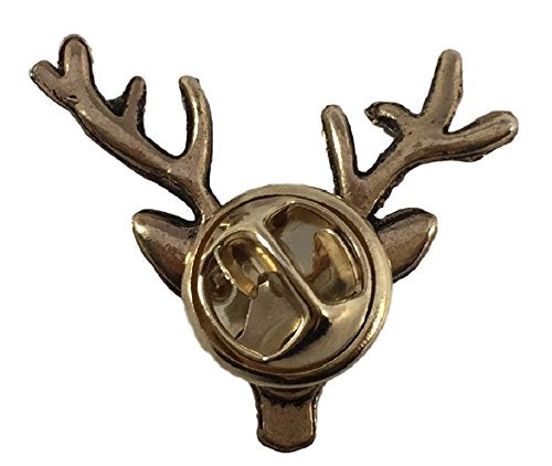 Men's Deer Reindeer Buck Head Lapel brooch Pin for Formal Wear