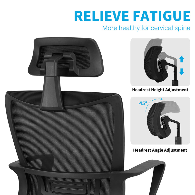 Ergonomic Mesh Office Chair, High Back Task Chair, Home Desk Computer Game Chair