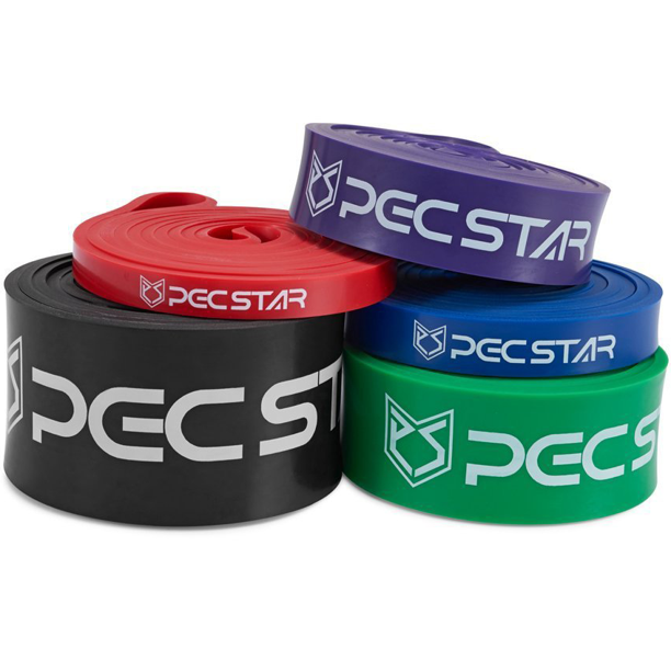 PEC STAR Resistance Bands, Exercise Loop bands and Workout Bands, Fitness Bands for Powerlifting and Resistance Training-Improve Mobility and Strength, Perfect for Body Stretching