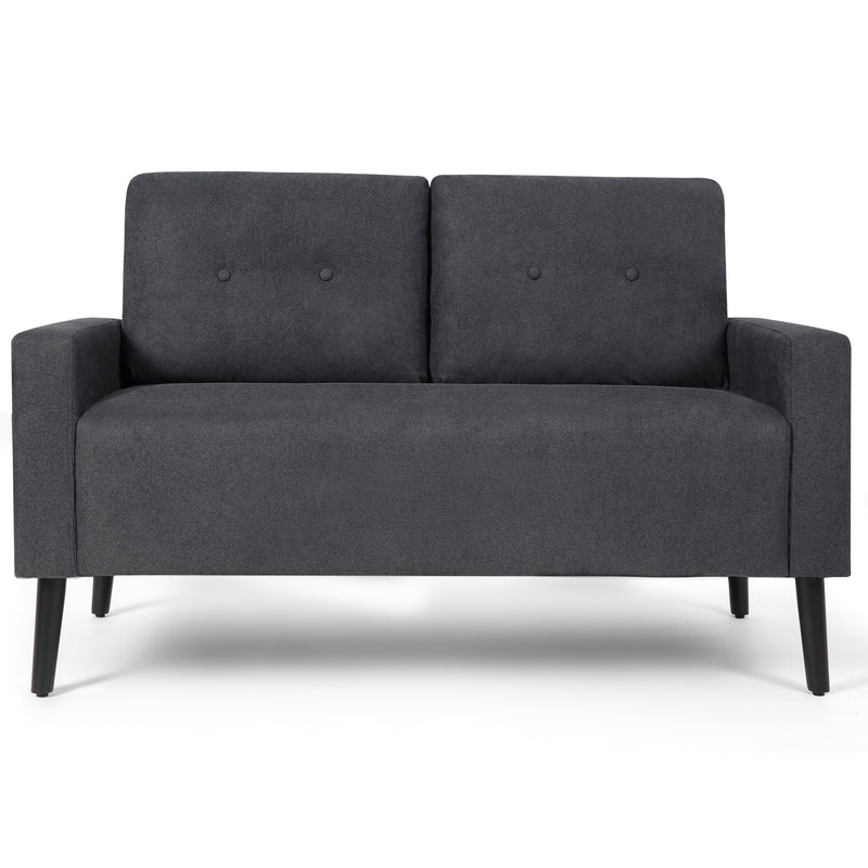 Conze 55'' Linen Square Arm Loveseat