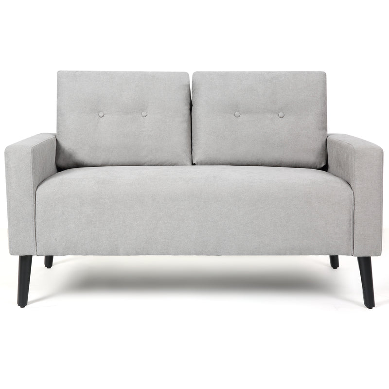 Conze 55'' Linen Square Arm Loveseat