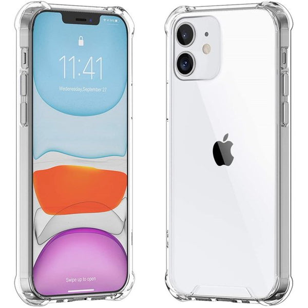 Compatible with iPhone 12 Mini Case，Crystal Clear Case with Shock-Absorption Bumper for iPhone 12 Mini 5.4 Inch