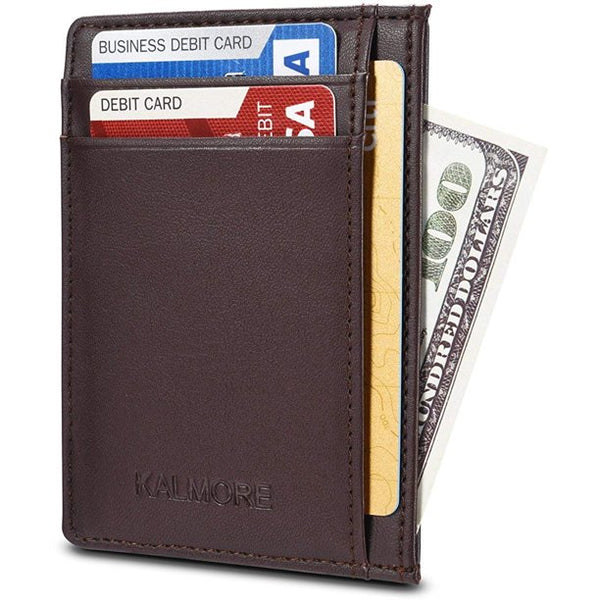 Credit Card Holder,Wallets for Men and Women,Leather card Wallet,Slim & Thin Pocket Wallet Money Clip RFID Blocking