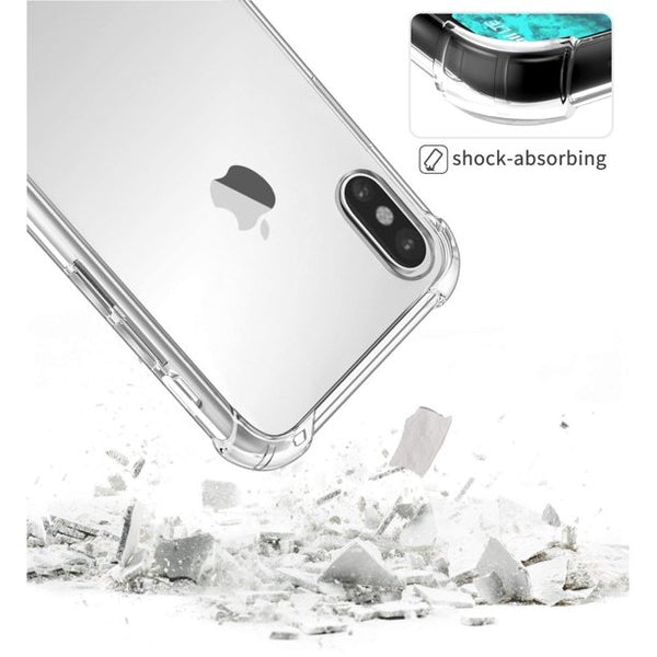 iPhone Xs Case/iPhone X Case, Crystal Clear Reinforced Corners TPU Bumper, Anti-Scratch Rugged Cover Fit with Apple iPhone Xs 2018 / iPhone X 2017 5.8 Inch - Crystal Clear